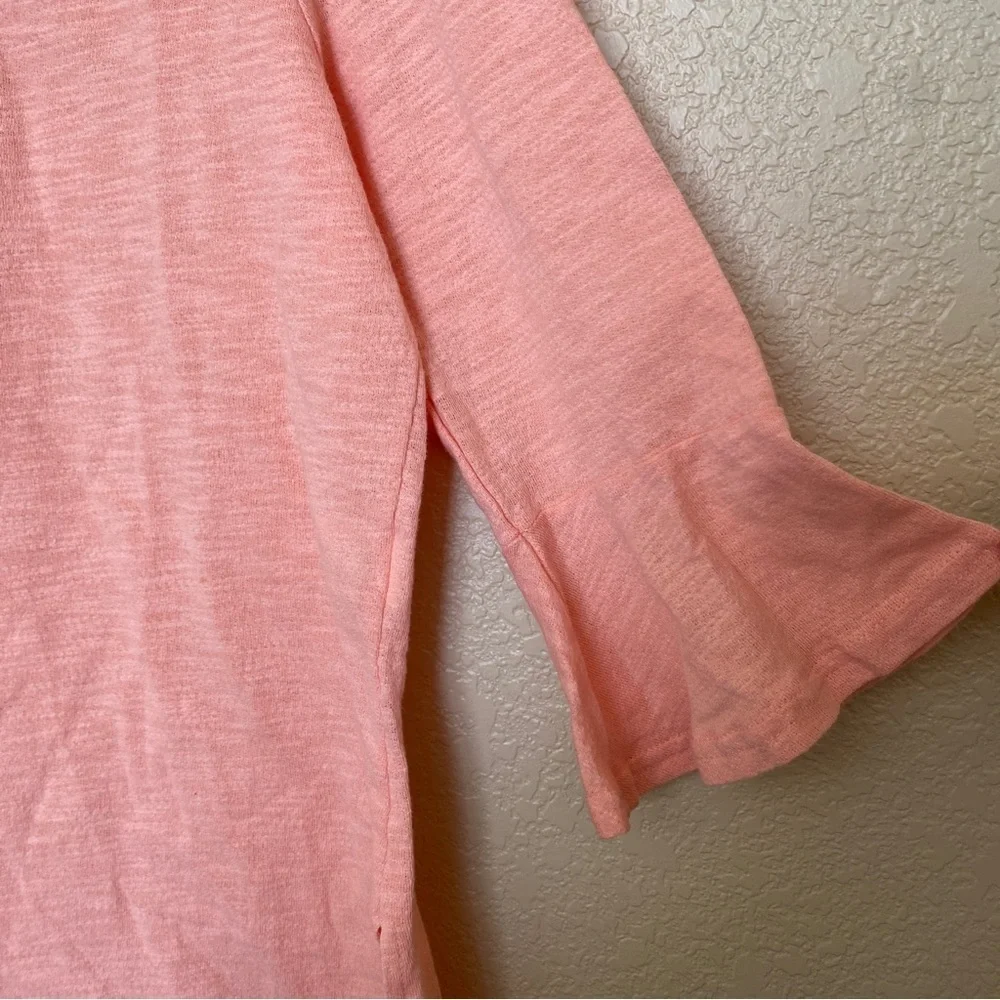 Suzanne‎ Betro Weekend NWT 3/4 sleeve coral spring blouse shirt top large